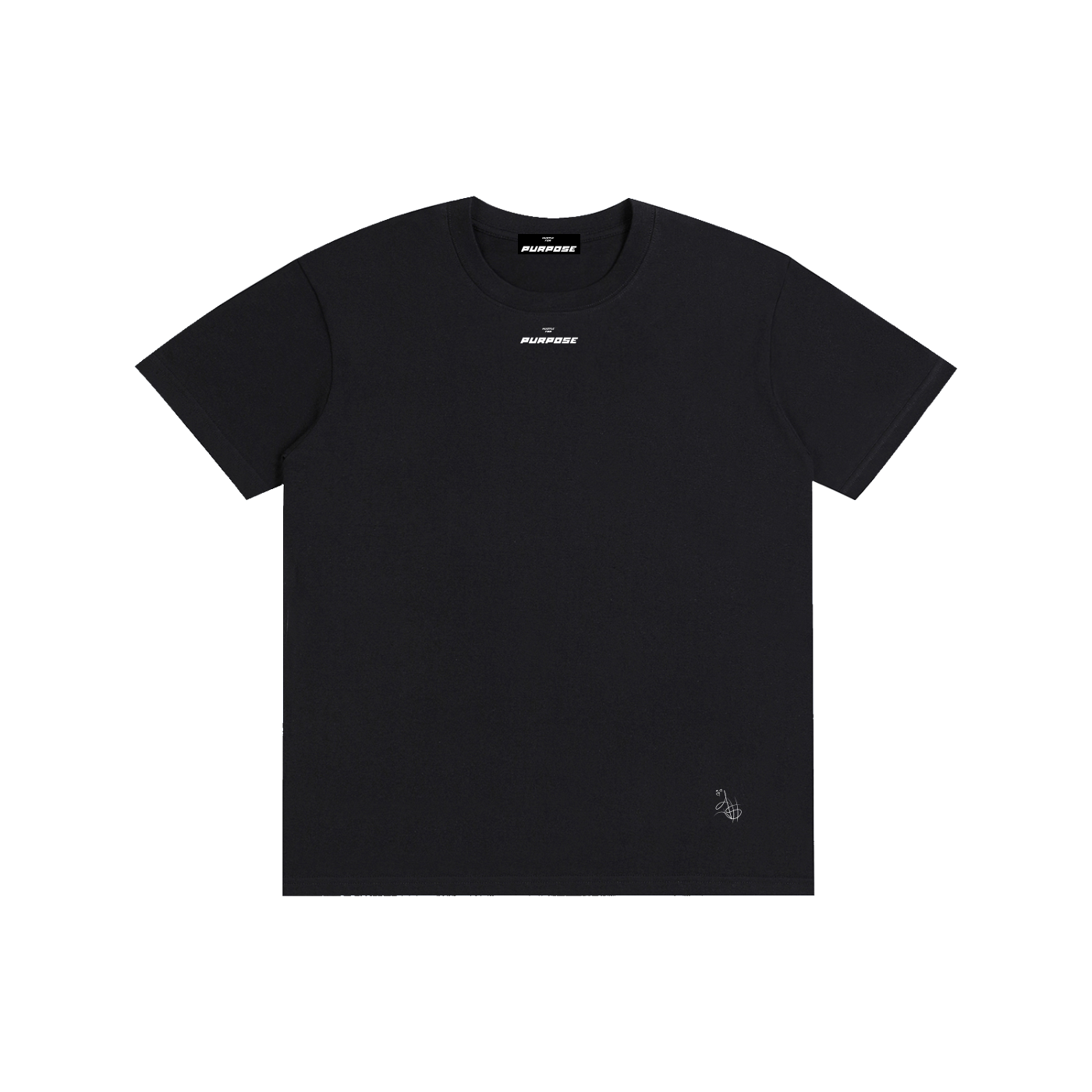 Puro Cotton ,T-shirt,Black,HFP,Blank ,Small logos